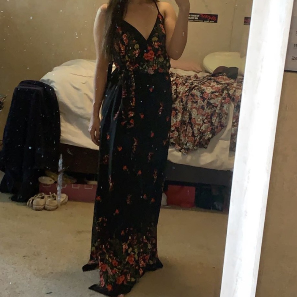 floral maxi dress